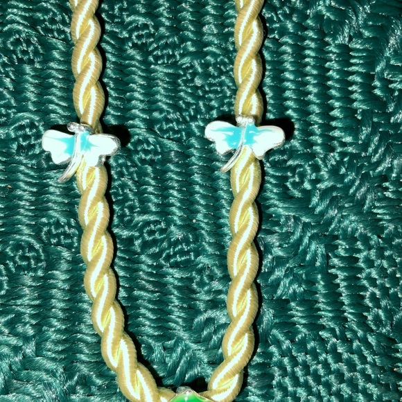 Necklace with Earrings, Enamel Flower and Ladybug - Picture 5 of 9